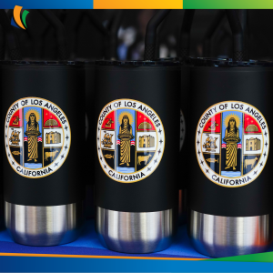 DPSS souvenir tumblers.